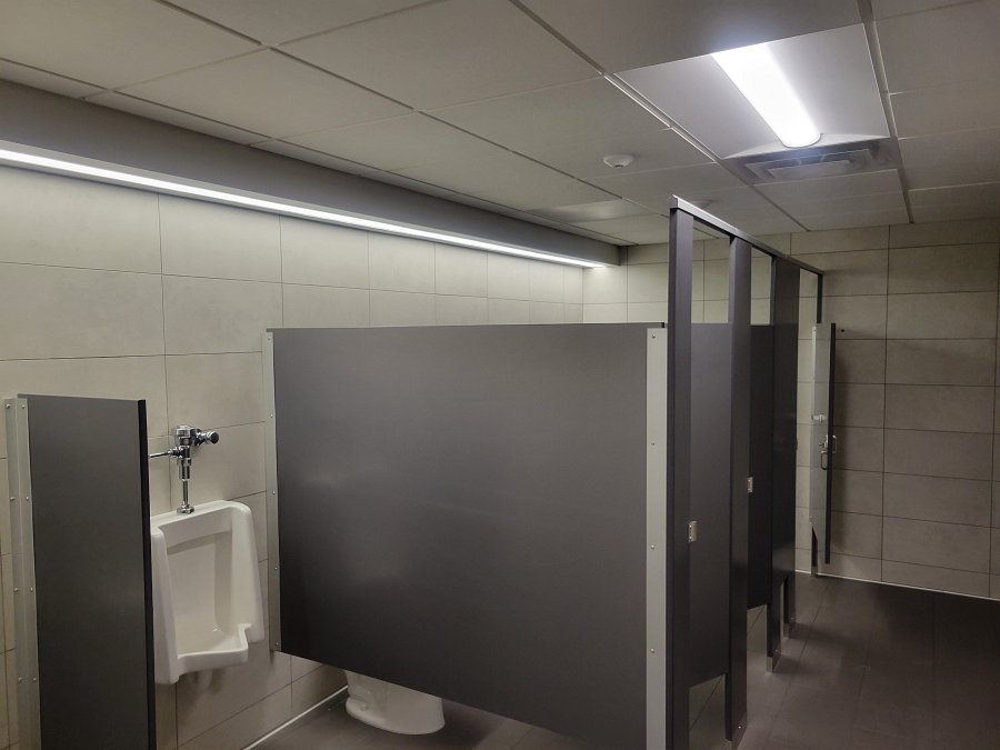 Electrical and lighting for bathroom - Commercial electrician services by CLP Electric