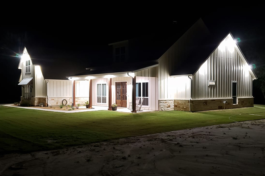 Home exterior security lighting by CLP Electric
