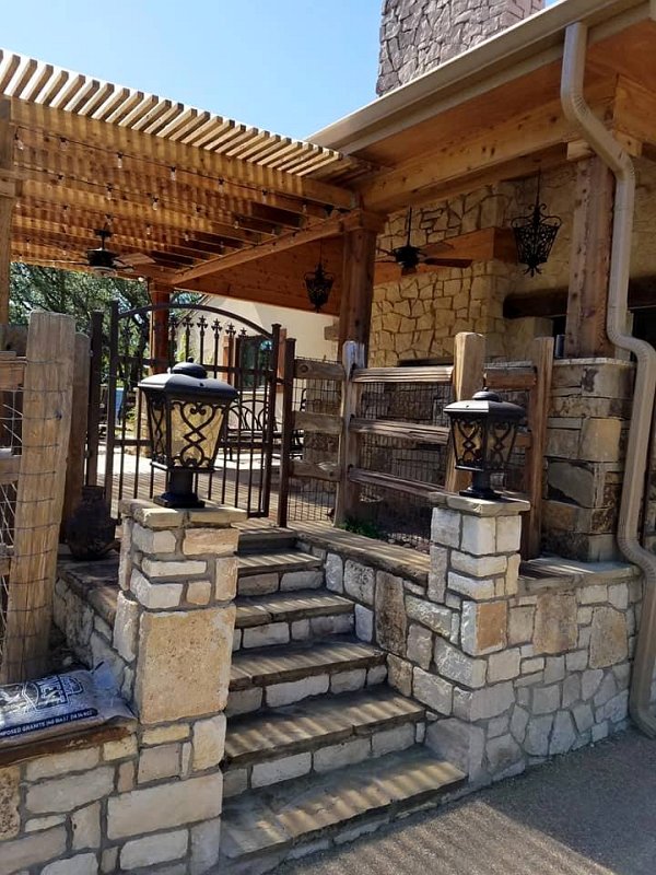 Patio entrance lighting by CLP Electric